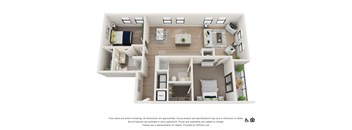 2M Floor Plan at The Baxly, Savannah, Georgia