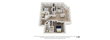 2N Floor Plan at The Baxly, Savannah
