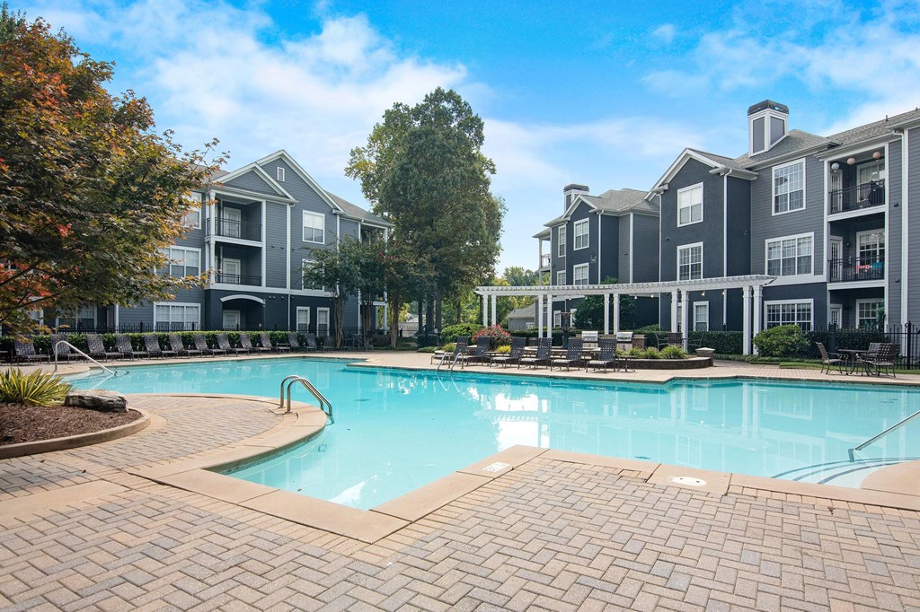 Pool and sundeck  at The Berkeley Apartments, Georgia, 30096
