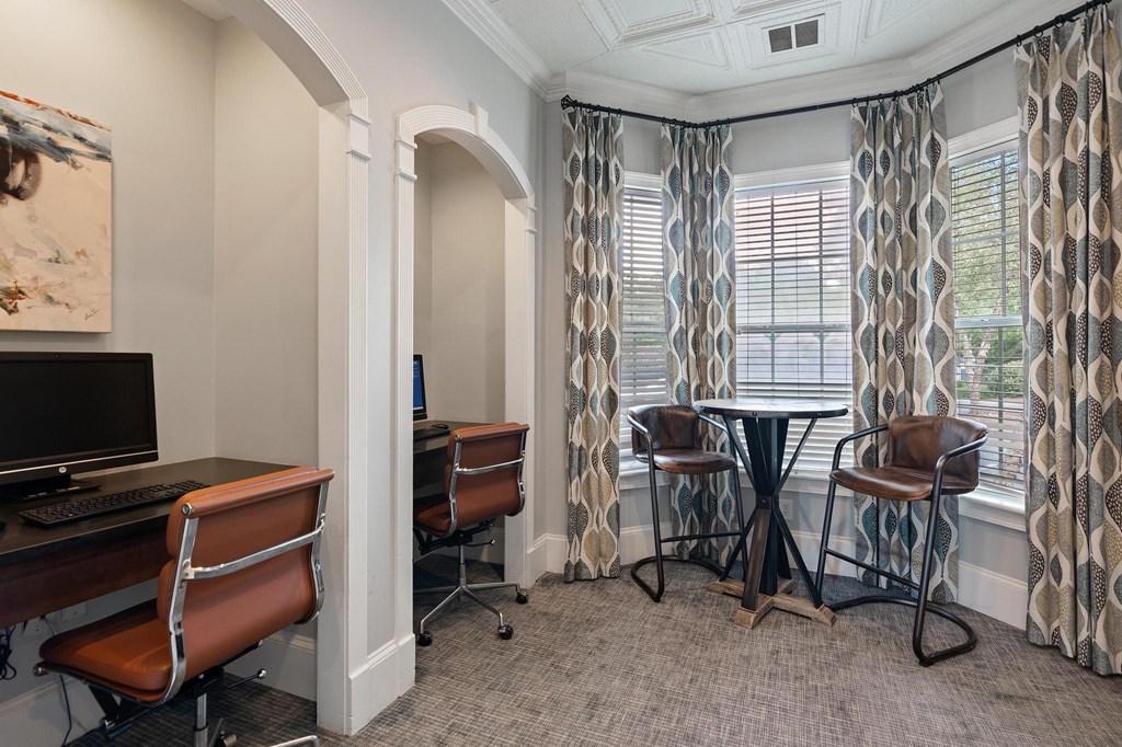 Business Center  at The Berkeley Apartments, Georgia, 30096