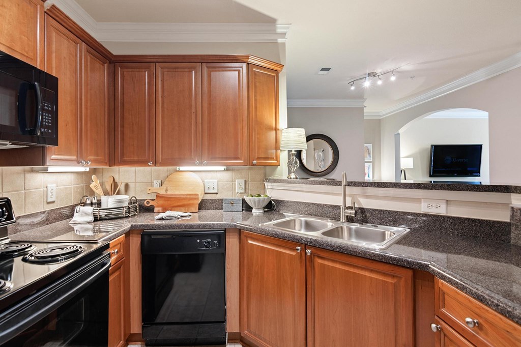 Model Kitchen at The Berkeley Apartments, Georgia, 30096