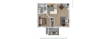 The Cottage Floor Plan at Portico at Lanier, Gainesville, Georgia