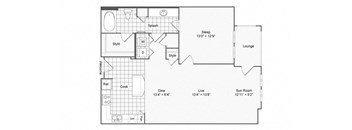 1 bed 1 bath F at The Hendrix, Atlanta