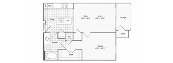 1 bed 1 bath A at The Hendrix, Atlanta, Georgia