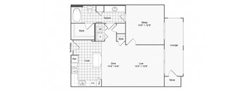 1 bed 1 bath B at The Hendrix, Georgia, 30329