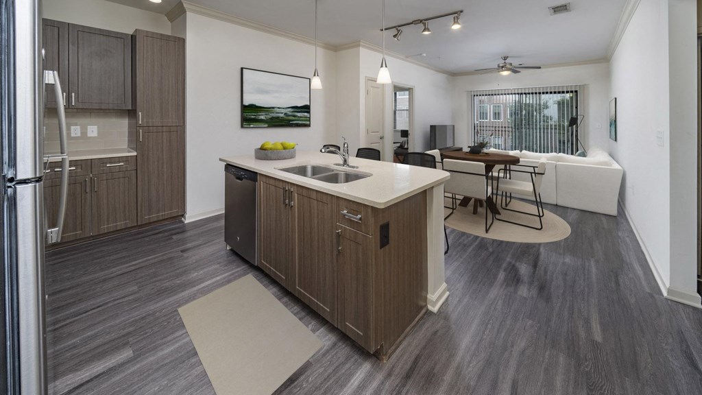 living room in an apartment at The Hendrix, Georgia, 30329