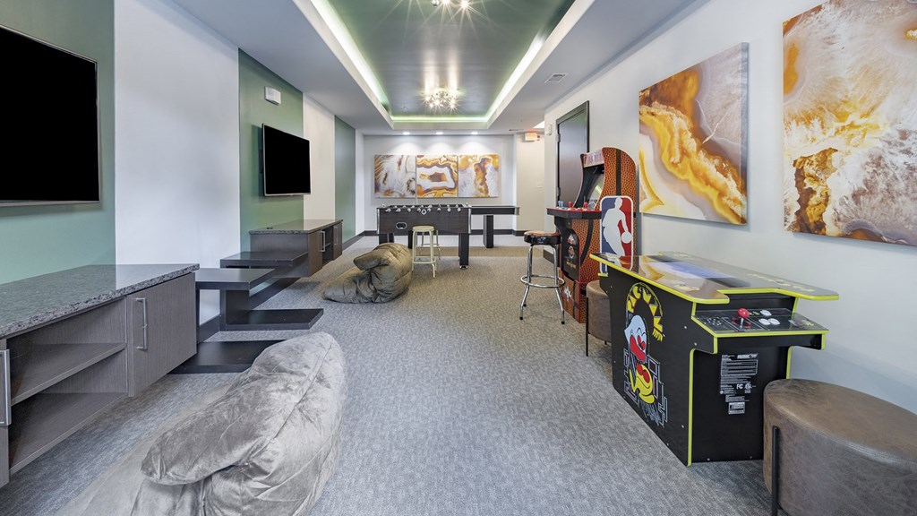 The Hendrix game lounge at The Hendrix, Atlanta, Georgia