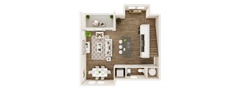 2 bedroom 2 bathroom floor plan Cat The Livano Kemah, Kemah, TX