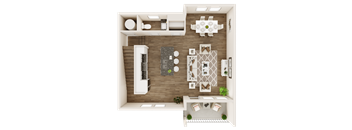 3bedroom 3.5 bathroom floor plan A at The Livano Kemah, Texas