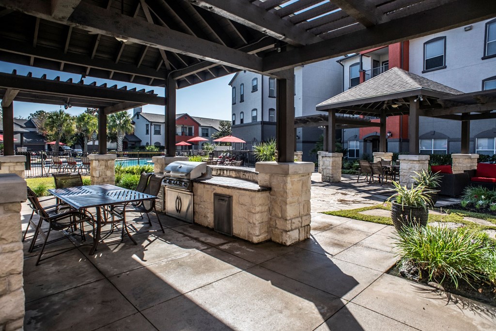 Grill at Pool  located at Retreat at Steeplechase in Houston, TX 77065