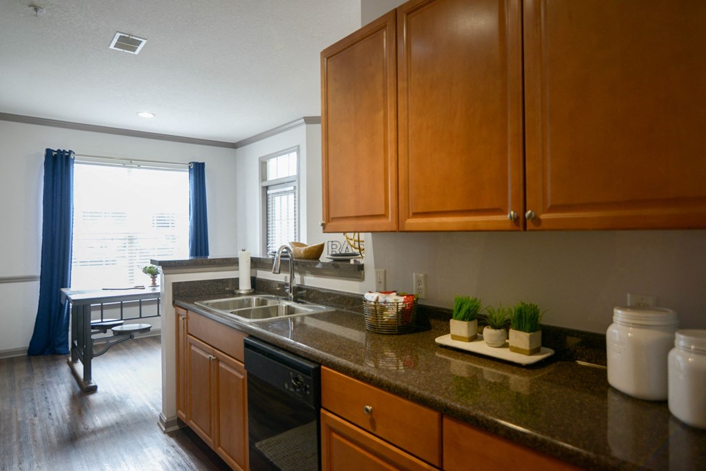 Model Kitchen counter at The Shallowford, Chattanooga, Tennessee