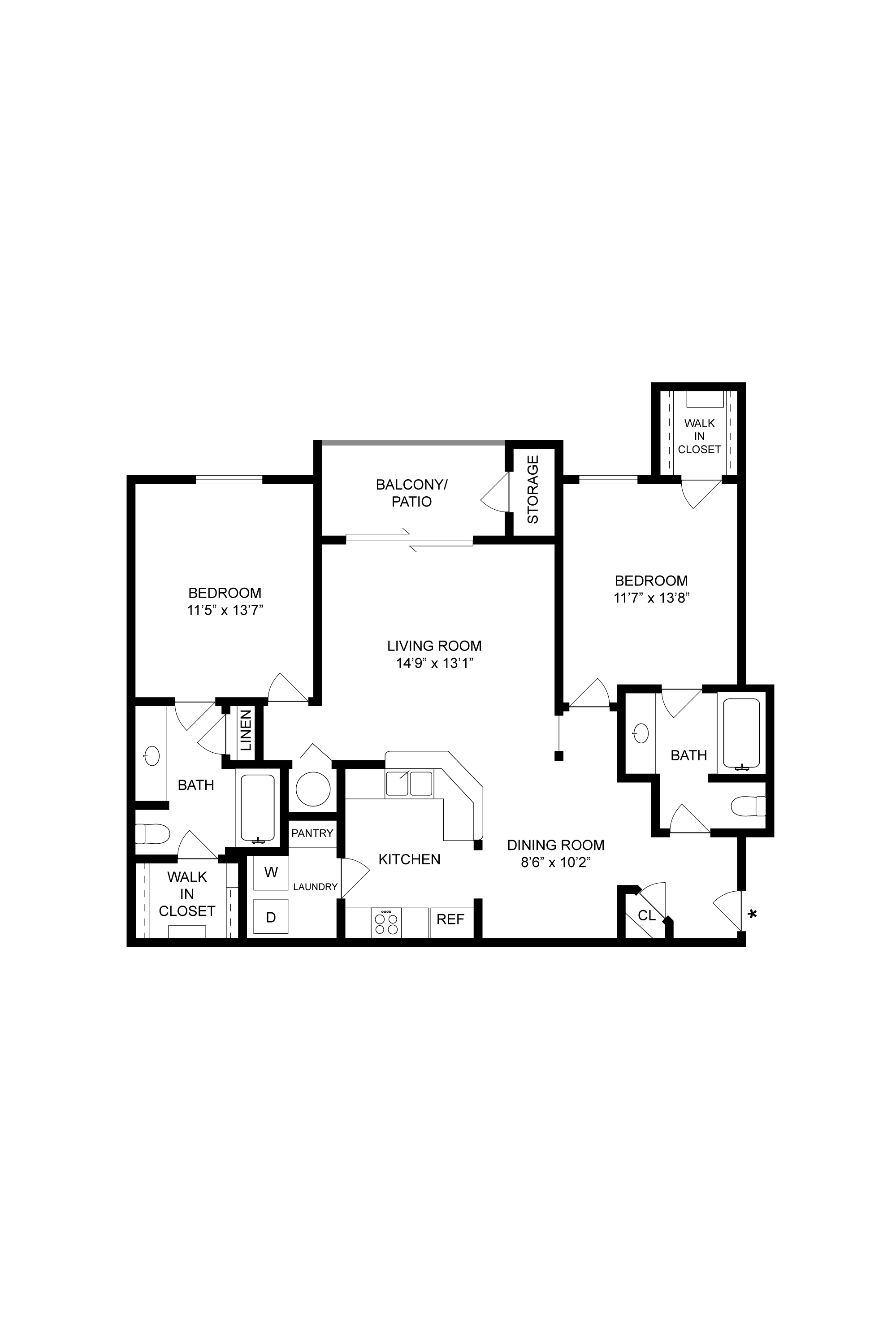 The-Commons Floorplan at The Fenwick Apartment Homes, Texas, 77396