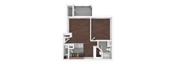A1 Floor Plan at The Ambrose, Houston, TX, Texas