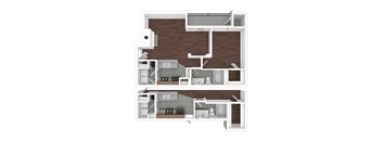 A5 Floor Plan at The Ambrose, Texas