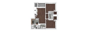 B1 Floor Plan at The Ambrose, Texas, 77040