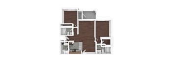 B4 Floor Plan at The Ambrose, Houston, 77040