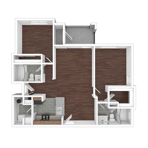 B4 Floor Plan at The Ambrose, Texas