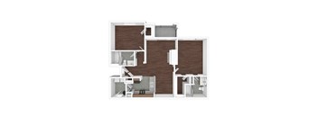 B5 Floor Plan at The Ambrose, Houston, TX, Texas