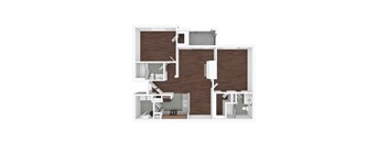 B6 Floor Plan at The Ambrose, Houston