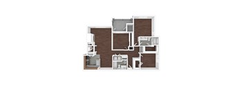 C4 Floor Plan at The Ambrose, Houston, TX, 77040