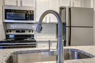 Stainless Steel Sink With Faucet at The Edge of Germantown, Memphis, TN, 38120