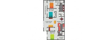 C1F Floor Plan at The Shallowford, Tennessee