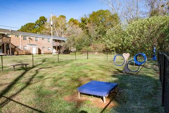 Dog Park with Agility Equipment located at Venue at Carrolton in Carrolton, GA 30117