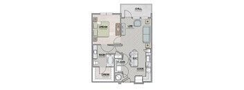 A1 Floor Plan at The Livano Tryon, Charlotte, NC