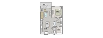 A2 Floor Plan at The Livano Tryon, Charlotte, 28213