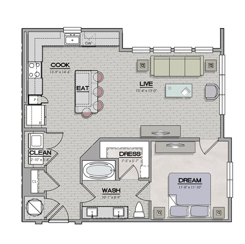 A3.1 Floor Plan at The Livano Tryon, North Carolina