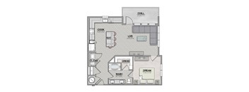 A3 Floor Plan at The Livano Tryon, Charlotte