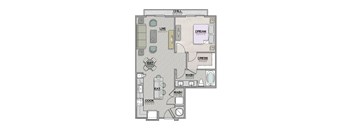 A4 Floor Plan at The Livano Tryon, North Carolina, 28213