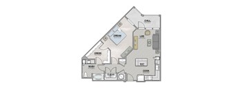 A5 Floor Plan at The Livano Tryon, Charlotte, NC, 28213