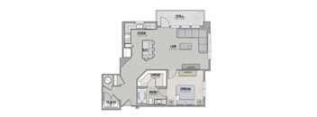 A6 Floor Plan at The Livano Tryon, Charlotte, NC