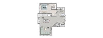 A8 Floor Plan at The Livano Tryon, Charlotte, 28213