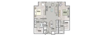 B1.1 Floor Plan at The Livano Tryon, North Carolina, 28213
