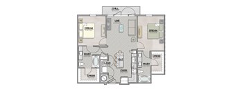 B1.2 Floor Plan at The Livano Tryon, Charlotte, NC, 28213