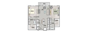 B1.3 Floor Plan at The Livano Tryon, Charlotte, NC