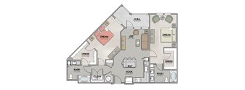 B3 Floor Plan at The Livano Tryon, Charlotte, North Carolina