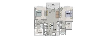 B4 Floor Plan at The Livano Tryon, Charlotte