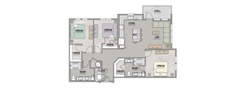 C1 Floor Plan at The Livano Tryon, North Carolina