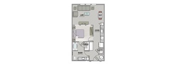 S1 Floor Plan at The Livano Tryon, Charlotte, NC, 28213