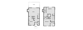 Magnolia Floor Plan at Villas on Briarcliff, Atlanta, GA, 30329