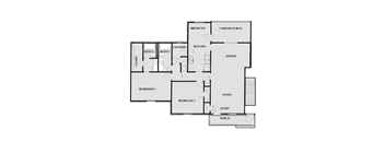 Southern Pine Floor Plan Unit at Villas on Briarcliff in North Druid Hills, Atlanta, GA