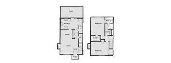 Willowbrook Floor Plan at Villas on Briarcliff, Atlanta, GA