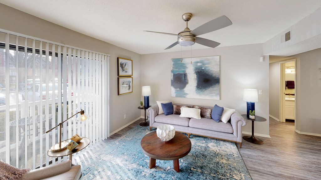 Model living room  Waterford Place Louisville KY 40207