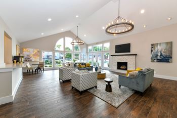 Sofa in Living Room at Waterford Place, Louisville, Kentucky