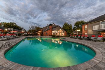 Pool side sitting area at Waterford Place, Louisville, KY