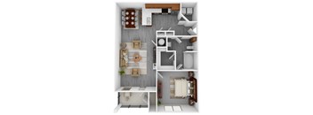 Waterstone Floorplan at Grand Island Apartments, Memphis, TN, 38103