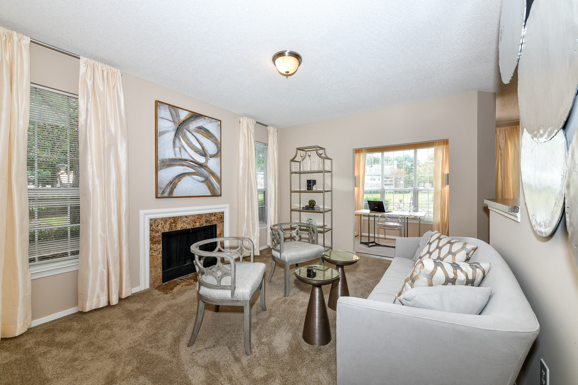 Modern Living Room at The Retreat at Germantown, Germantown, TN